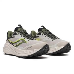 NEW SAUCONY men's xodus ultra three sneaker in dove/olivine